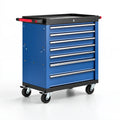 Carrello portautensili 77 x 46 x 97 cm in acciaio blu con 7 cassetti e ruote